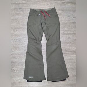 Nike Storm Fit Skinny Snow-Ski Snowboarding Pants Womans M 7-9 Green
